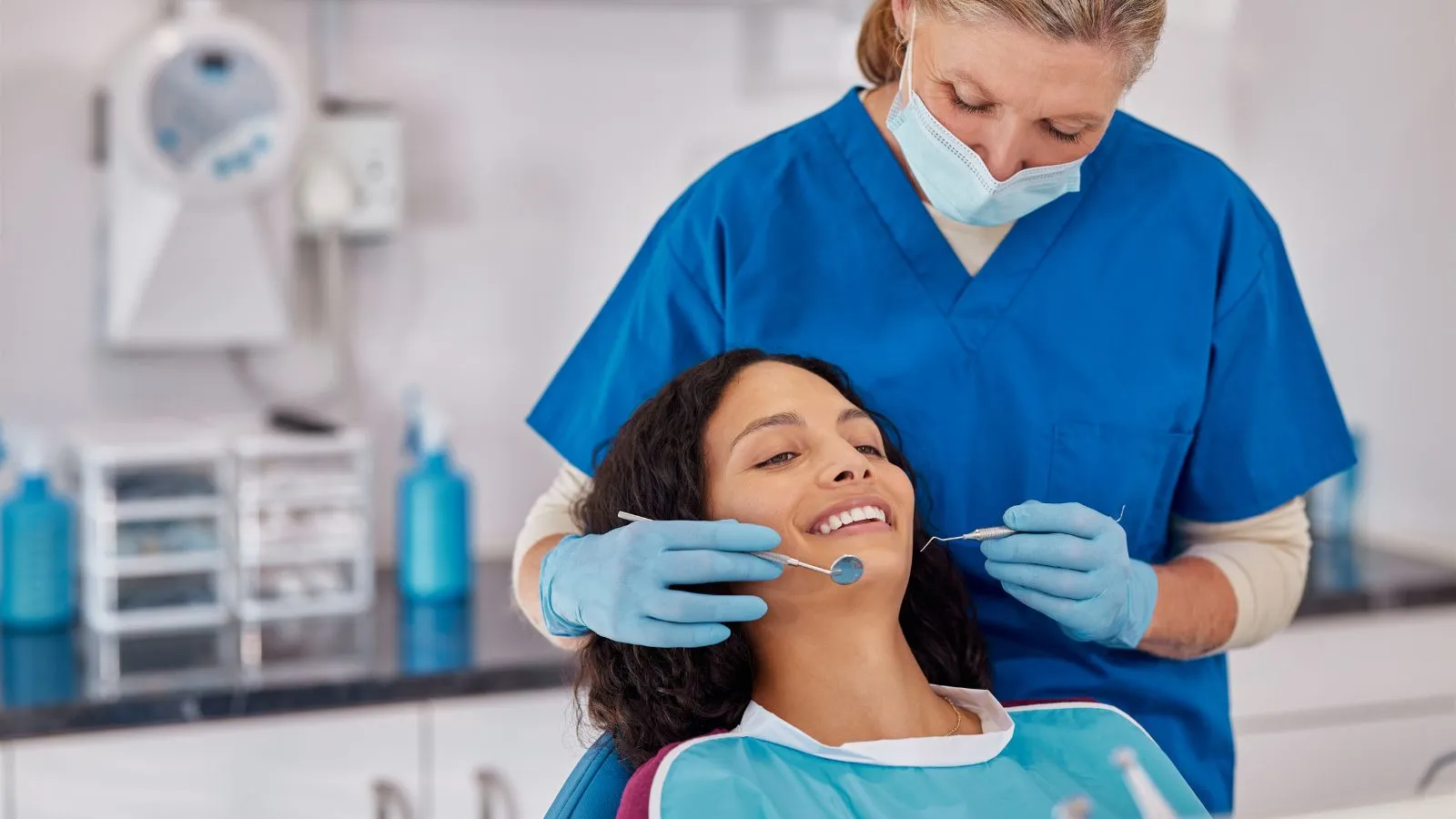 Modern dental office with friendly staff and patient care